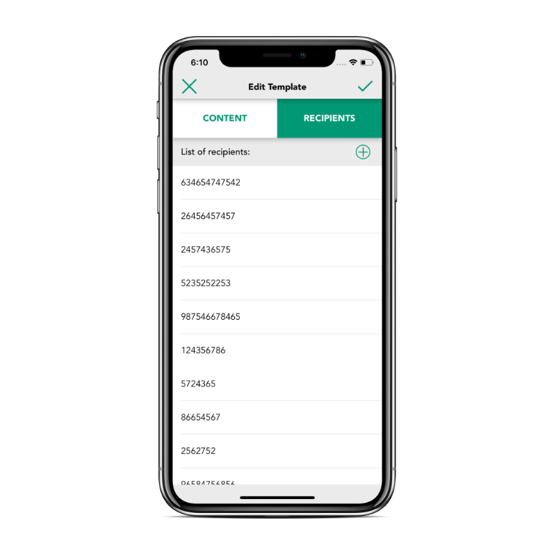 SMS Templates screenshot 1