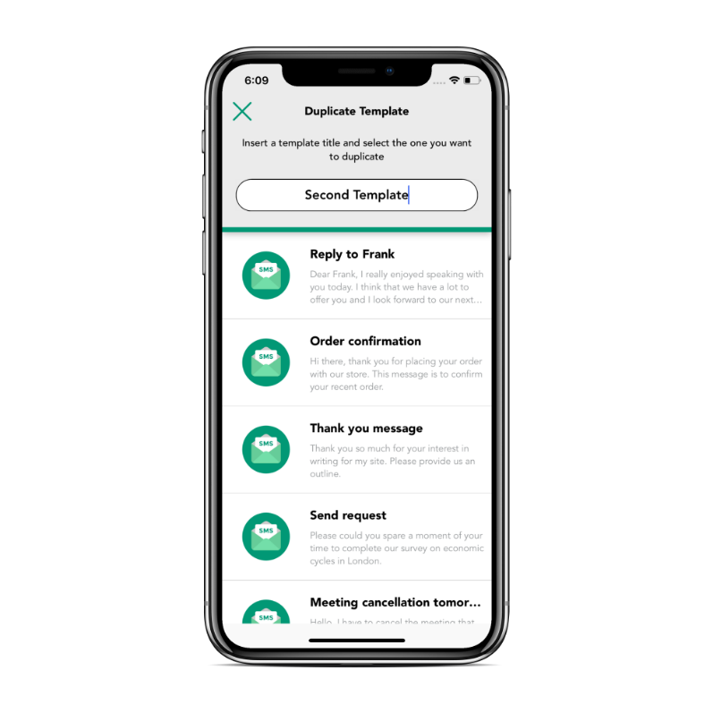 SMS Templates screenshot 3